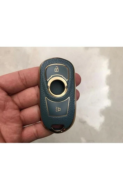 Opel Astra K Ve Insignia Grand Uyumlu Anahtar Koruma Kılıfı Lüx Gri Gold Anahtarsız Çaliştırma ürün görseli 1