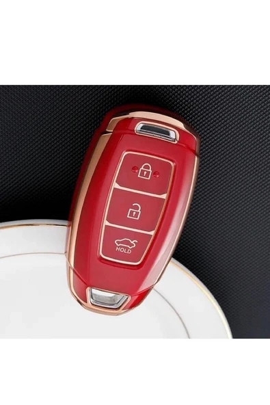 Hyundai I30 Ix25 Ix35 Kona Elantra Accent Santa Fe Anahtar Koruma Kılıfı 3 Tuşlu 2.resime Bakınız ürün görseli 1