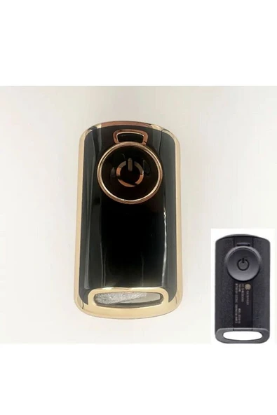 Yamaha Yeni Kasa 2021-22-23 Model Xmax 250 400 Tech Max Tricity Anahtar Kılıfı Siyah-Gold ürün görseli 1