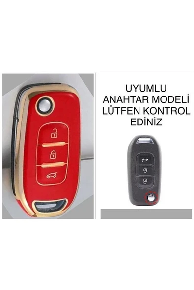 Renault Clio 5 Megane 4 Kaleos Captur Kadjar Anahtar Koruma Kılıfı 2.resime Bakınız ürün görseli 1