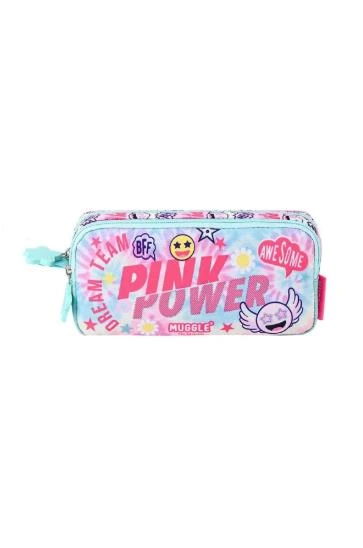 MUGGLE MU-5773 PINK POWER KALEM CANTASI ürün görseli 1