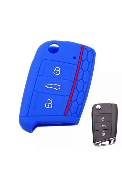 Volkswagen Polo Golf Passat Jetta Tiguan Transporter Touran Scirocco Caddy Anahtar Kılıfı ürün görseli 1