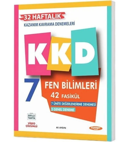 Kurmay Yayınları 7.Sınıf Fen Bilimleri Haftalık Kazanım Kavrama Denemeleri ürün görseli 1