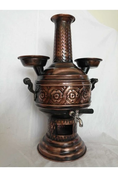 Kıvraklar Bakır Semaver 5 Litre Tombul ürün görseli 1