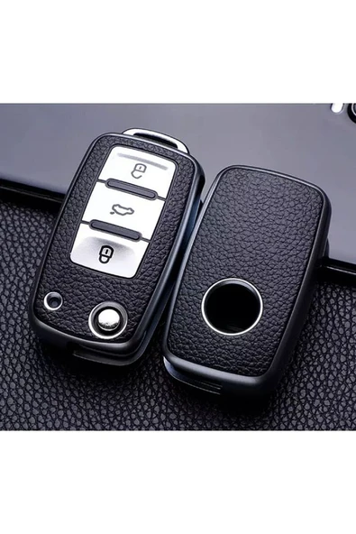 Passat Amarok Transporter Lüks Anahtar Koruma Kabı Kılıfı Gümüş Renk Anahtar Teyiti Yapınız Lütfen ürün görseli 1