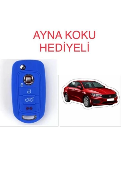 Fiat Egea 500x Silikon Anahtar Koruma Kılıfı + 5 Adet Hediye Koku ürün görseli 1