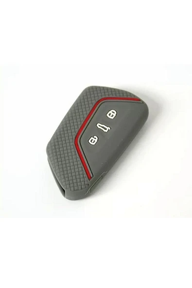 Seat Leon Ve Fr Mk4 2021 Model Gri Renk Silikon Anahtar Koruma Kılıf 2.resime Bakınız ürün görseli 1