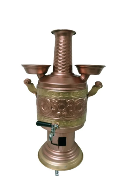 Kıvraklar Semaver ve Bakırcılık Bakır Semaver Işlemeli 5 Litre ürün görseli 1