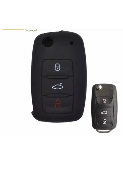 Leon Mk2 Golf 6 Scirocco Caddy Polo Silikon Anahtar Koruma Kılıfı ürün görseli 1