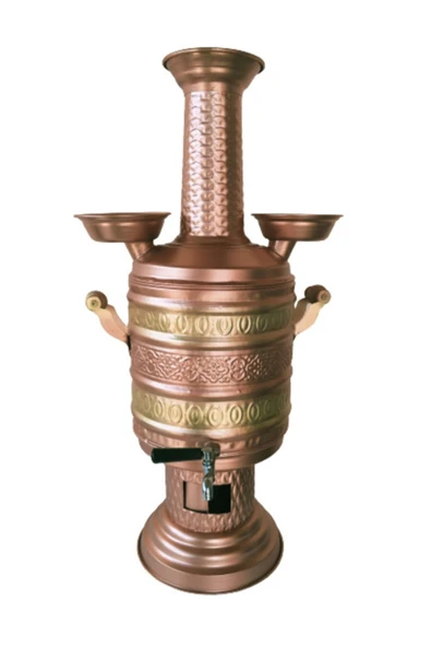 Kıvraklar Semaver ve Bakırcılık Bakır Çorum Semaveri 7 Litre ürün görseli 1