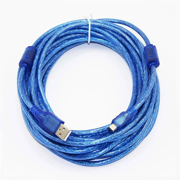 Mini usb 5 Pin şarj ve data kablosu mini us kablo 10m - Resim 2