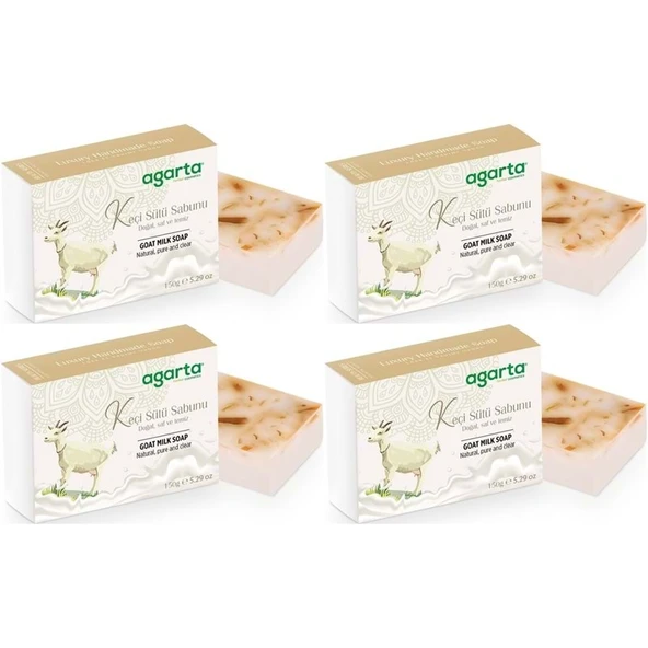 Agarta El Yapımı Doğal Sabun 150GR Keçi Sütü (4 Lü Set) ürün görseli 1