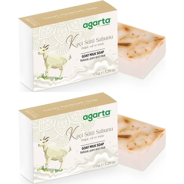 Agarta El Yapımı Doğal Sabun 150GR Keçi Sütü (2 Li Set) ürün görseli 1