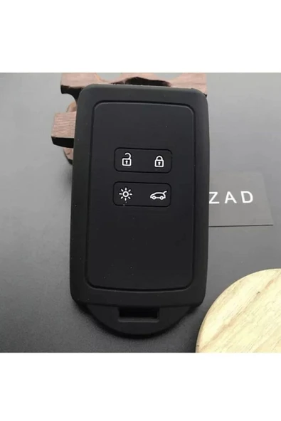 Renault Austral Clio 5 Megane 4 Captur Koleos Kadjar Silikon Anahtar Kılıfı Siyah ürün görseli 1