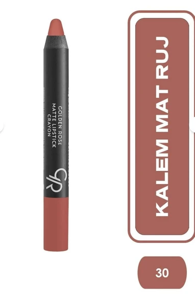 Golden Rose Matte Lipstick  Crayon No:30 ürün görseli 1