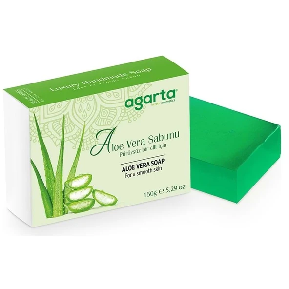 Agarta El Yapımı Doğal Sabun 150GR Aloe Vera ürün görseli 1