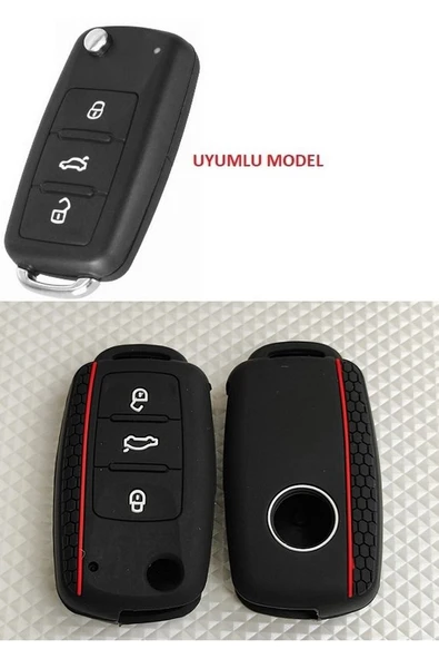 Volkswagen Anahtar Kılıfı Silikon 3 Tuş (oem) ürün görseli 1