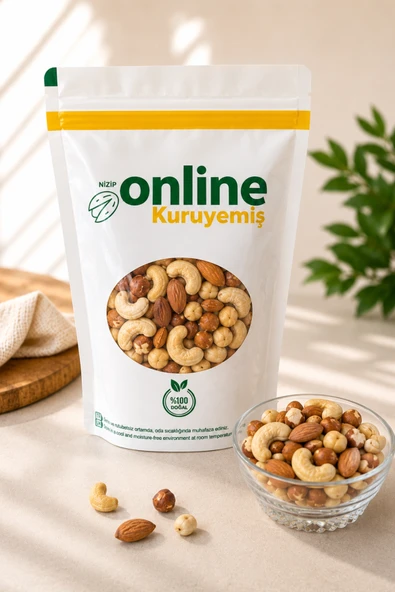 Online Kuruyemiş Çiğ Lüx Karışık Kuruyemiş 500 gr ürün görseli 1
