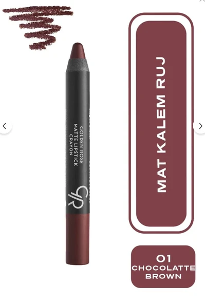 Golden Rose Matte Lipstick  Crayon No:01 ürün görseli 1