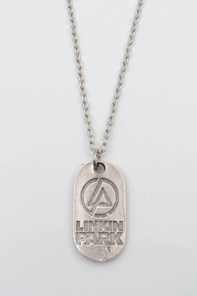 Linkin Park Gümüş Kaplama Düz Zincir Kolye ürün görseli 1