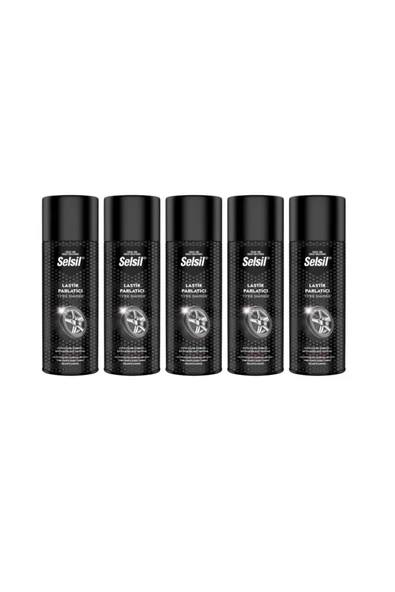 Selsil Lastik Parlatıcı Sprey 500 Ml 5 Adet ürün görseli 1