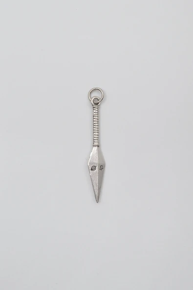 Anime Ninja Kunai Kolye Ucu - Antik Gümüş Kaplama - Kadın Erkek ürün görseli 1
