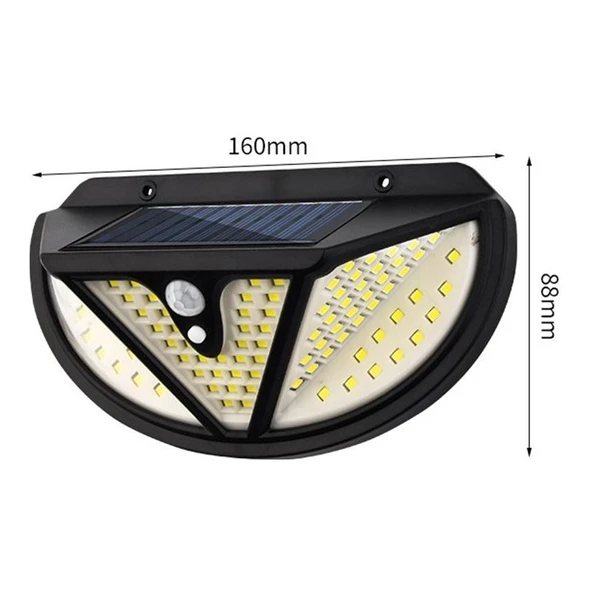 Powermaster MX-118 Smd Ledli Sensörlü Solar Duvar Lambası - Resim 2