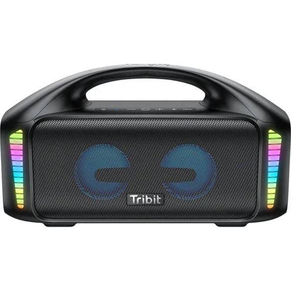 Tribit Stormbox Blast 90W 30 Saat Oynatma Süresi IPX7 Su Geçirmez RGB Taşınabilir TWS Bluetooth Hoparlör Siyah ürün görseli 1
