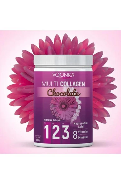 Voonka Multi Collagen Chocolate 380 G - Resim 2