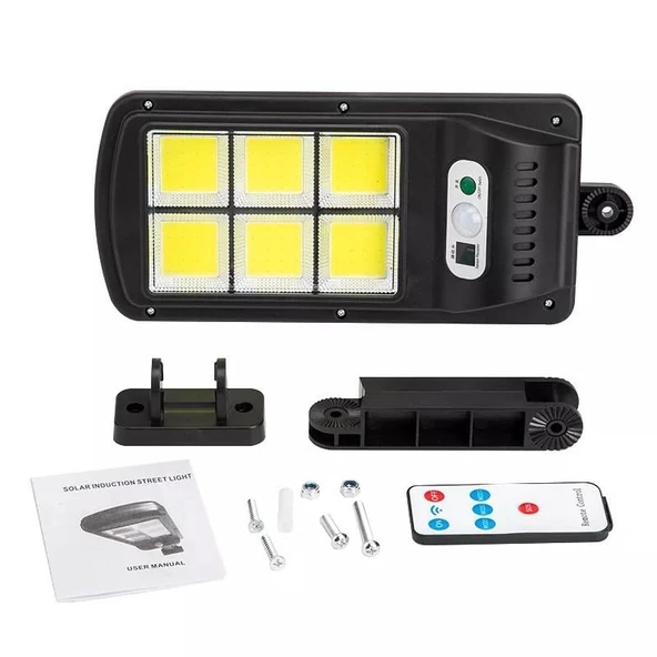 Powermaster W756-6 Hareket Sensörlü 6 Cob Ledli Solar Lamba - Resim 3