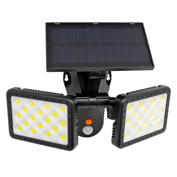 Powermaster W770B Sensörlü 36 Cob Ledli Solar Aydınlatmalı Duvar Lambası ürün görseli 1
