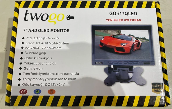 Twogo GO-I17 7" QLed Mönitör ürün görseli 1