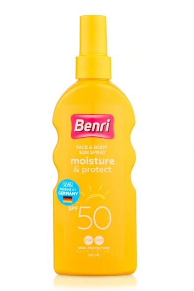 Benri Ferahlık & Koruma Güneş Sütü SPF 50 – Yüksek Koruma, Serinletici Etki, 150 ml ürün görseli 1