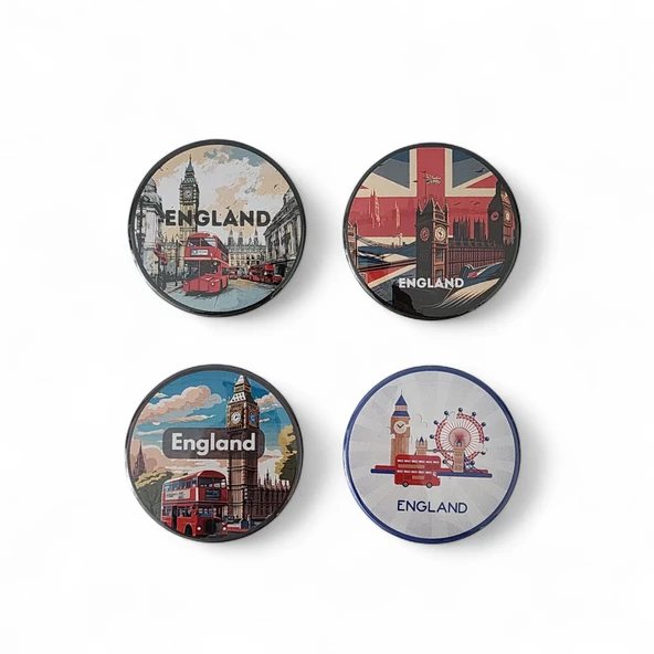 İngiltere Magnet Set 3 - 4'lü Buzdolabı Magnet England ürün görseli 1