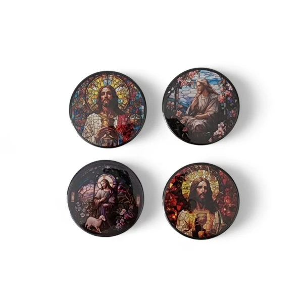 Aziz İsa Magnet Set 1 - 4'lü Jesus Christ Magnet ürün görseli 1