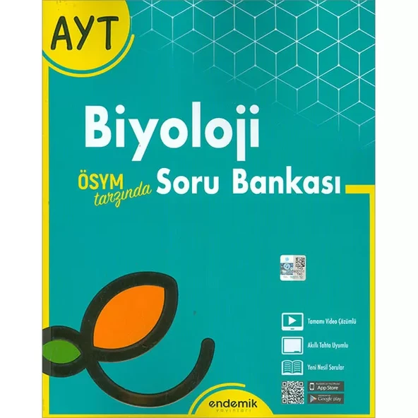 Endemik Yayınları AYT Biyoloji Soru Bankası 2022 ürün görseli 1