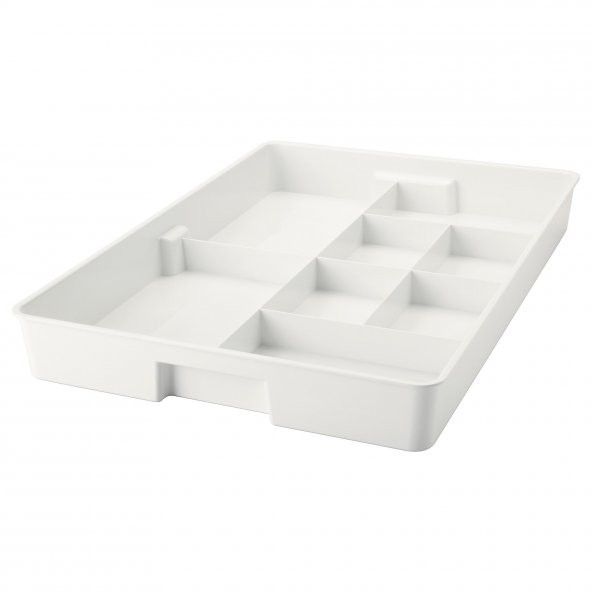 Çok Amaçlı Bölmeli Kutu Beyaz Renk IKEA Takı-Çekmece Düzenleme Kutusu 53x36x6 Cm ürün görseli 1