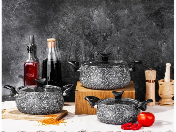 Taç Ultra Granit 3lü Güveç Set Tac-3410 ürün görseli 1