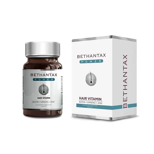 Bethantax Power Hair Vitamin  Saç Dökülmelerine karşı vitamin desteği 120 Tablet ürün görseli 1