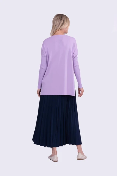 İnvee Evaze Tunik Lila 5879 - Resim 2