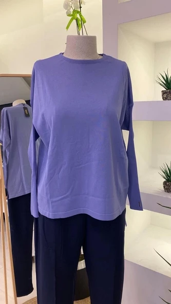 İnvee Evaze Tunik Lila 5879 - Resim 5