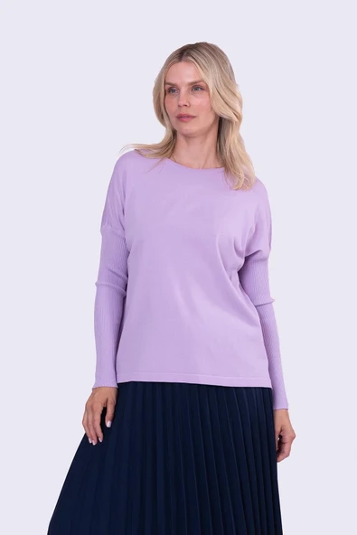 İnvee Evaze Tunik Lila 5879 - Resim 4