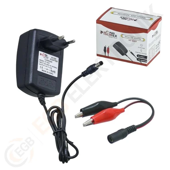HIGHTEK HT-5057 12v2.5a priz tip adaptör ürün görseli 1