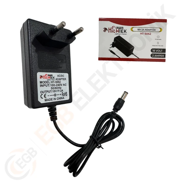 HIGHTEK HT-5062 18V 2A ADAPTÖR ürün görseli 1