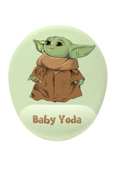 iyi fikirler Baby Yoda Grogu Bilek Destekli Mouse Pad ürün görseli 1