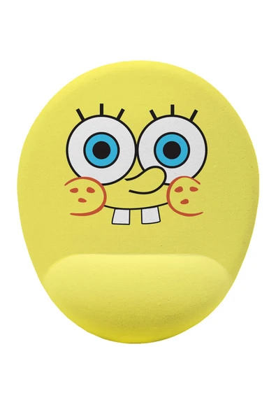Hamiki Sünger Bob Desenli Bilek DestekliKaymaz Buruşmaz Kırılmaz Mouse Pad ürün görseli 1