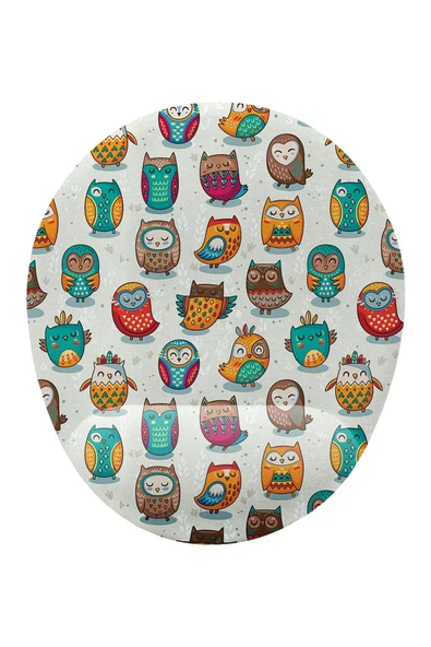 iyi fikirler Baykuş Desenli Bilek Destekli Mouse Pad ürün görseli 1