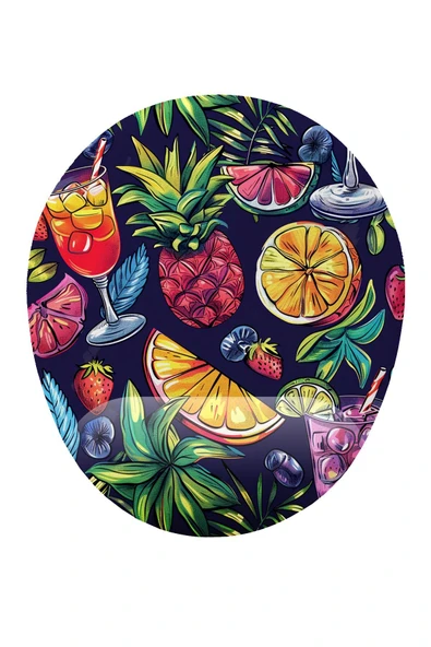 iyi fikirler Tropikal Meyve Kokteyli Bilek Destekli Mouse Pad ürün görseli 1