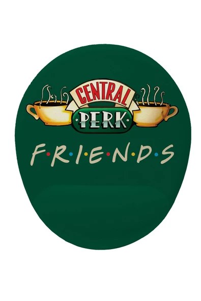 Hamiki Central Park Friend Tasarım Bilek DestekliKaymaz Buruşmaz Kırılmaz Mouse Pad ürün görseli 1