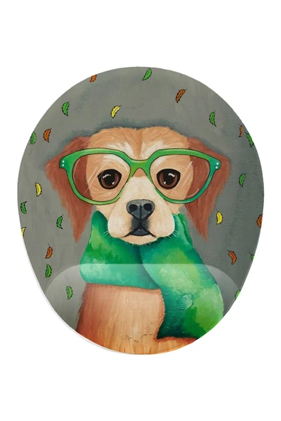 iyi fikirler Hipster Köpek Bilek Destekli Mouse Pad ürün görseli 1